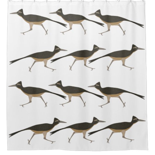 Roadrunner Shower Curtain Douchegordijn (Voorkant)