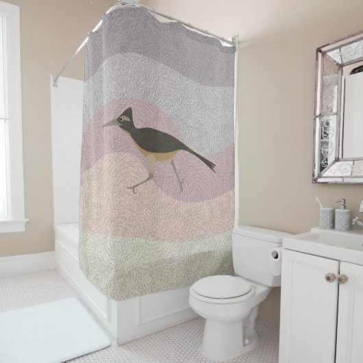 Roadrunner Shower Curtain Douchegordijn (In situ)