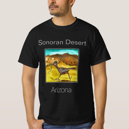 Roadrunner, Sonoran Desert, Arizona T-shirt (Voorkant)