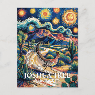 Roadrunner van Joshua Tree Van Gogh Night Aangepas Briefkaart