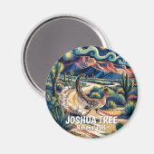 Roadrunner van Joshua Tree Van Gogh Night Aangepas Magneet (Voorkant / Achterkant)