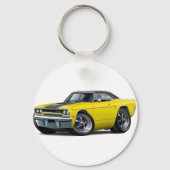 Roadrunner Yellow-Black Stripe 1970 Sleutelhanger (Voorkant)