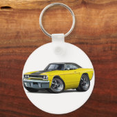 Roadrunner Yellow-Black Stripe 1970 Sleutelhanger (Voorkant)