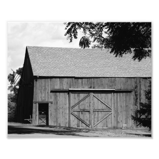 Roadside Barn 10x8 Foto Foto Afdruk (Voorkant)