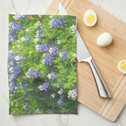 Roadside Bluebonnets Keukenhanddoek (Quarter Fold)