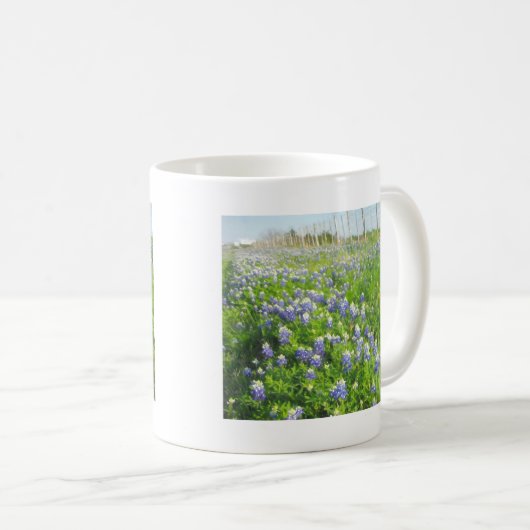 Roadside Bluebonnets Koffiemok (Voorkant rechts)