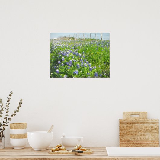 Roadside Bluebonnets Print (Keuken)