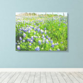 Roadside Bluebonnets Stretted Canvas Afdruk (Insitu (Houten vloer))