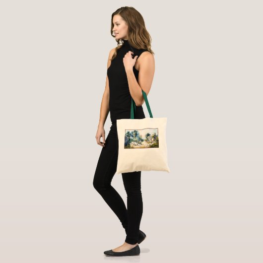 ROADSIDE COTTAGE TOTE BAG (Voorkant (model))