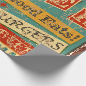  Roadside Diner metal-bord, diner, retro, v Cadeaupapier (Hoek)