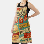 Roadside Diner metal-bord, diner, retro, v Schort (Insitu)