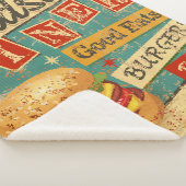  Roadside Diner metal-bord, diner, retro, v Sherpa Deken (3/4)