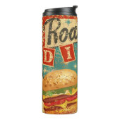 Roadside Diner metal-bord, diner, retro, v Thermosbeker (Gedraaid links)