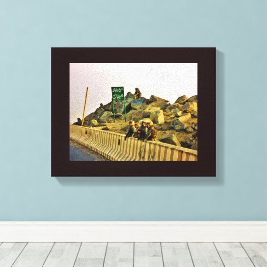 Roadside Lunch Canvas Afdruk (Insitu (Houten vloer))