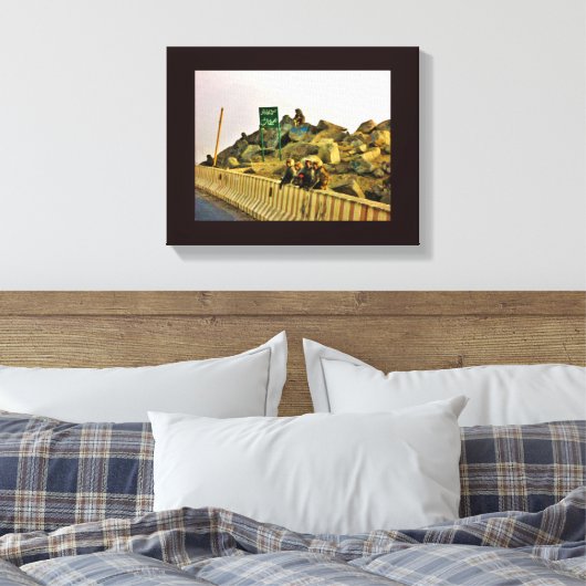 Roadside Lunch Canvas Afdruk (Insitu (Slaapkamer))