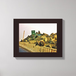 Roadside Lunch Canvas Afdruk