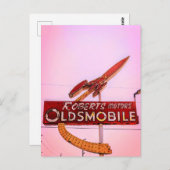 Roadside Neon Briefkaart (Voorkant / Achterkant)