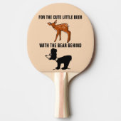  ROADSIDE STIJL HERTEN BEER PING PONG PADDLE TAFELTENNISBATJE (Voorkant)