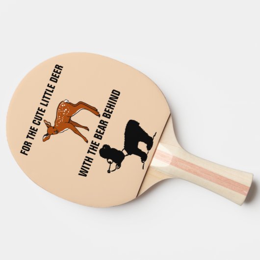  ROADSIDE STIJL HERTEN BEER PING PONG PADDLE TAFELTENNISBATJE (Zijkant)