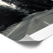 Roadside Wilds Zwart-wit Fotografie Poster (Hoek)