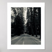 Roadside Wilds Zwart-wit Fotografie Poster (Voorkant)