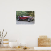 Roadster Alfa Romeo 1750 1929 Poster (Keuken)