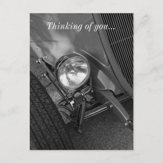 Roadster Grayscale uit 1930 Briefkaart (Voorkant)