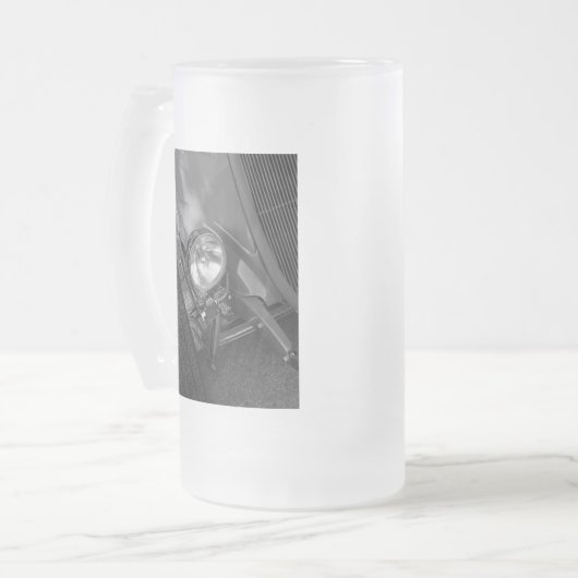 Roadster Grayscale uit 1930 Matglas Bierpul (Voorkant links)