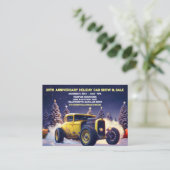 Roadster Hot Rod Auto Vakantie Geschenken Visiteka Visitekaartje (Staand voorkant)