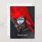 Roadster uit 1930 briefkaart (Voorkant / Achterkant)