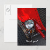 Roadster uit de jaren 30 briefkaart (Voorkant / Achterkant)