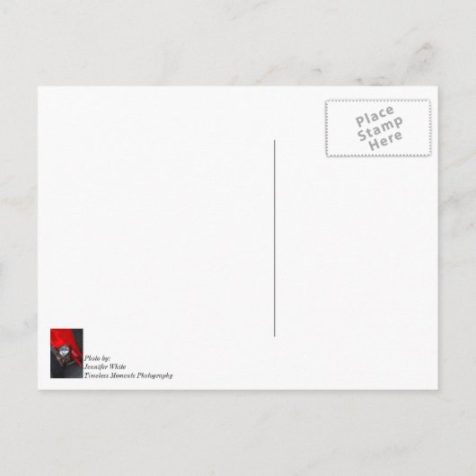 Roadster uit de jaren 30 briefkaart (Achterkant)