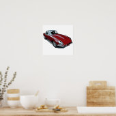 Roadster van het type Red E Poster (Keuken)