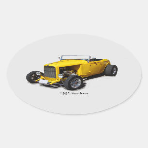 Roadstersticker 1932 ovale sticker