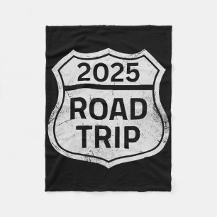 Roadtrip 2025 Onderteken Familie Matching Groepsva Fleece Deken