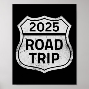Roadtrip 2025 Onderteken Familie Matching Groepsva Poster