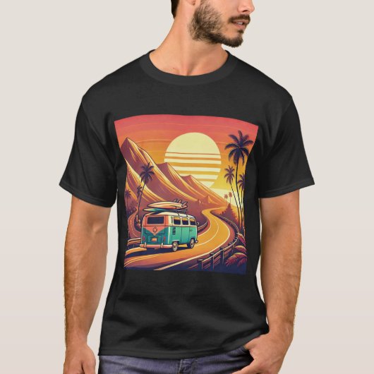  roadtrip Adventure Van T-shirt (Voorkant)