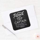 roadtrip kapitein I Vierkante Sticker (Envelop)