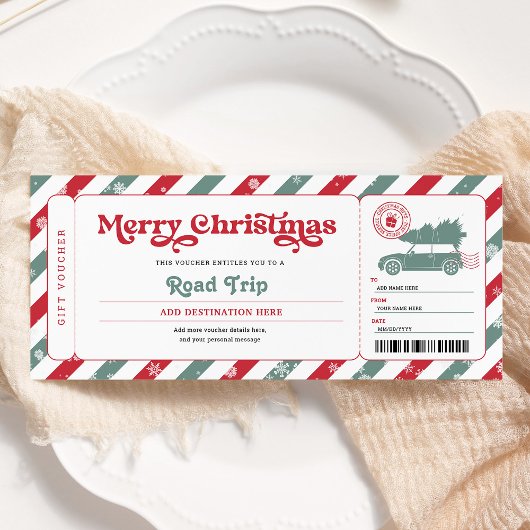Roadtrip Kerstcadeaukaart Kaart