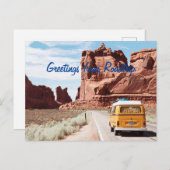 Roadtrip met het Briefkaart Camper Greetings (Voorkant / Achterkant)