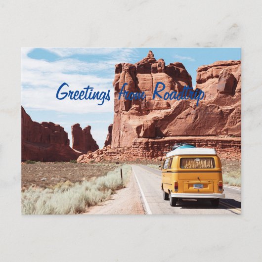 Roadtrip met het Briefkaart Camper Greetings (Voorkant)