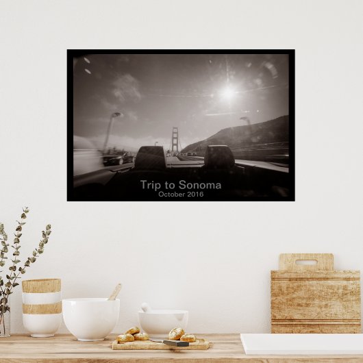 Roadtrip naar Sonoma Poster (Keuken)