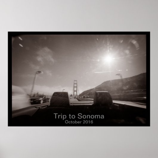 Roadtrip naar Sonoma Poster (Voorkant)