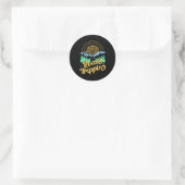 roadtrip ronde sticker (Tas)