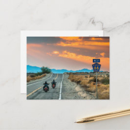 Roadtrip Route 66 met Briefkaart Motorfietsen