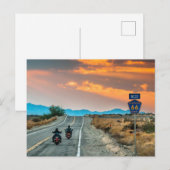 Roadtrip Route 66 met Briefkaart Motorfietsen (Voorkant / Achterkant)
