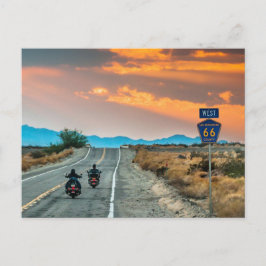 Roadtrip Route 66 met Briefkaart Motorfietsen