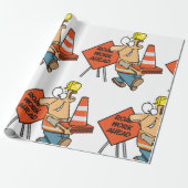 Roadway Worker Cadeaupapier (Uitgerold)