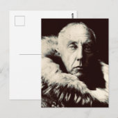 Roald Amundsen Briefkaart (Voorkant / Achterkant)