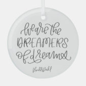 Roald Dahl Quote Glass Tree Kerstannament Glas Ornament (Voorkant)